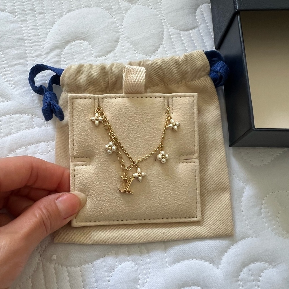 LV Floragram Bracelet in White